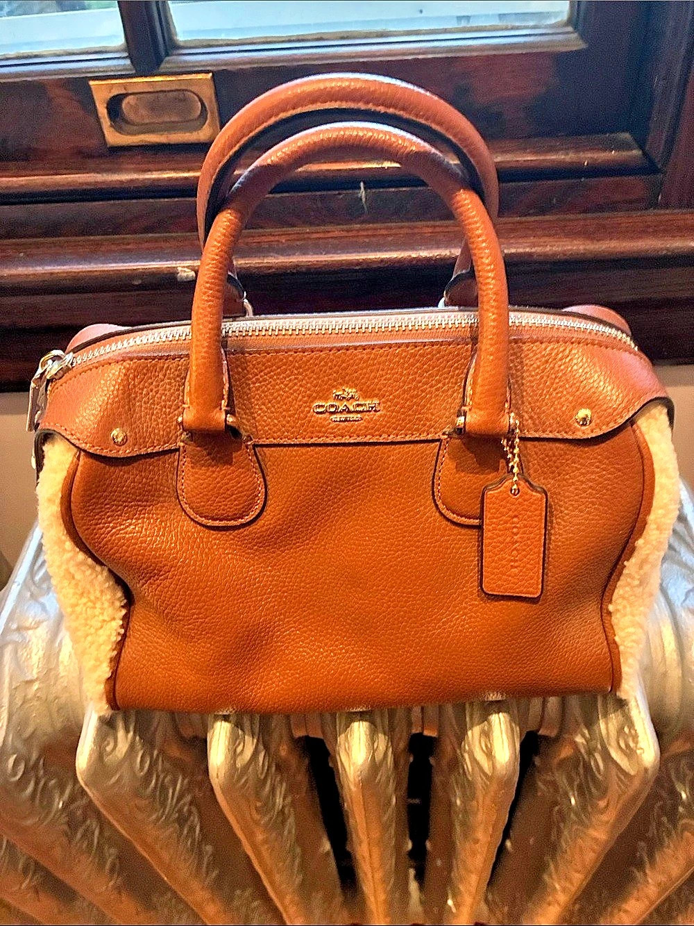 Coach Leather Satchel in Brown